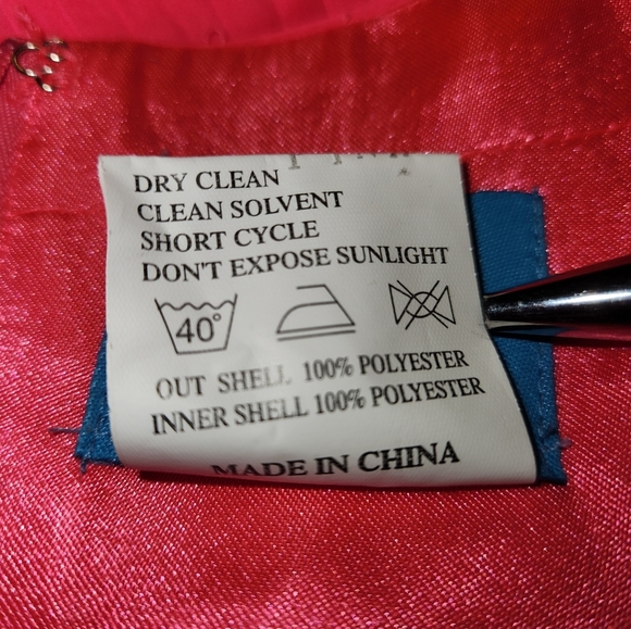 Studio 17 Shocking Pink One Shoulder Paisley Beaded Gown - Picture 13 of 14